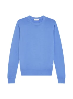 Maison Montagut Pulls>Pull Col Rond Avec Logo En Laine Merinos - Eddie