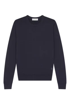 Maison Montagut Pulls>Pull Col Rond Avec Logo En Laine Merinos - Eddie