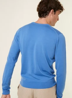 Maison Montagut Pulls>Pull Col Rond Avec Logo En Laine Merinos - Eddie
