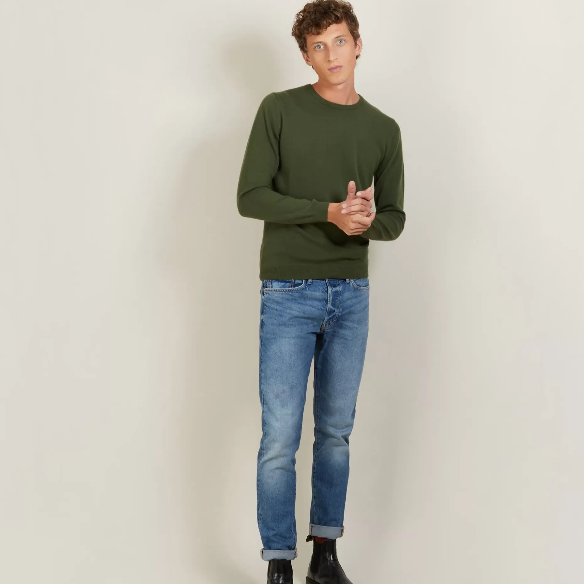 Maison Montagut Pulls>Pull Col Rond En Cachemire - Benoit