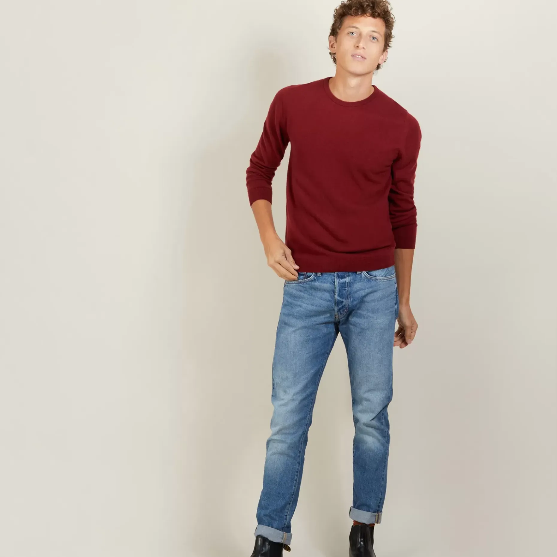 Maison Montagut Pulls>Pull Col Rond En Cachemire - Benoit