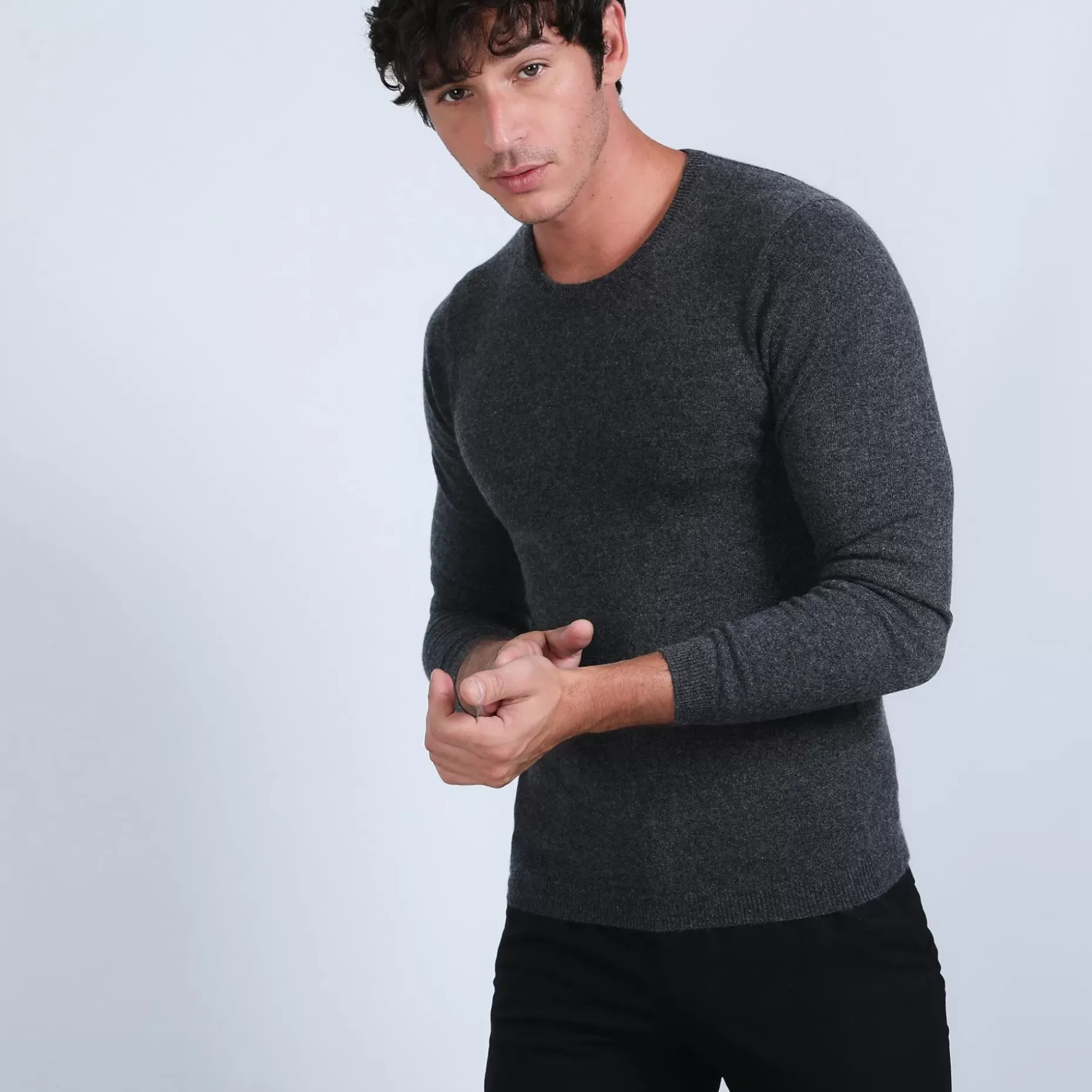 Maison Montagut Pulls>Pull Col Rond En Cachemire - Benoit