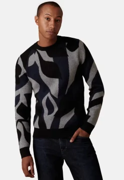 Maison Montagut Pulls>Pull Col Rond En Cachemire 4 Fils - Adam Noir