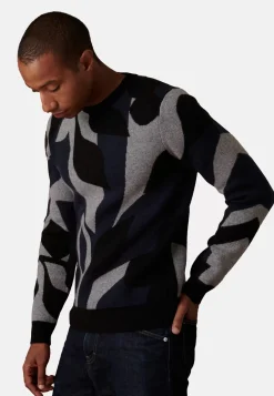 Maison Montagut Pulls>Pull Col Rond En Cachemire 4 Fils - Adam Noir