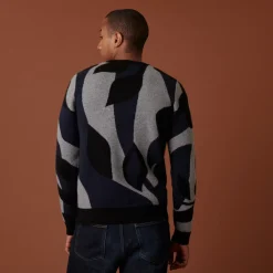 Maison Montagut Pulls>Pull Col Rond En Cachemire 4 Fils - Adam Noir