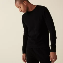 Maison Montagut Pulls>Pull Col Rond En Cachemire Finitions Roulotees - Ernest