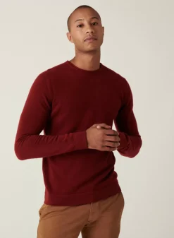 Maison Montagut Pulls>Pull Col Rond En Cachemire Finitions Roulotees - Ernest
