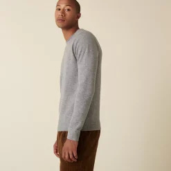 Maison Montagut Pulls>Pull Col Rond En Cachemire Finitions Roulotees - Ernest