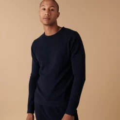 Maison Montagut Pulls>Pull Col Rond En Cachemire Finitions Roulotees - Ernest