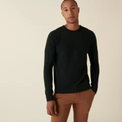 Maison Montagut Pulls>Pull Col Rond En Cachemire Finitions Roulotees - Ernest