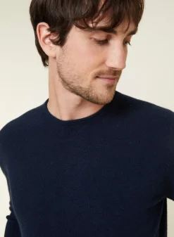 Maison Montagut Pulls>Pull Col Rond En Cachemire Finitions Roulotees - Ernest