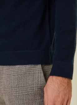 Maison Montagut Pulls>Pull Col Rond En Cachemire Finitions Roulotees - Ernest