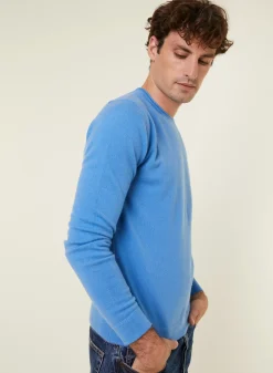 Maison Montagut Pulls>Pull Col Rond En Cachemire Finitions Roulotees - Ernest