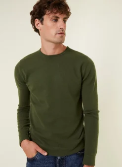 Maison Montagut Pulls>Pull Col Rond En Cachemire Finitions Roulotees - Ernest