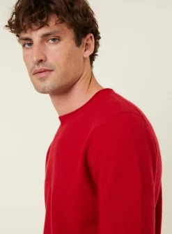 Maison Montagut Pulls>Pull Col Rond En Cachemire Finitions Roulotees - Ernest