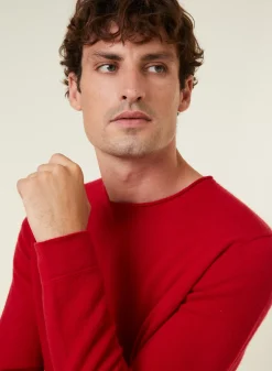Maison Montagut Pulls>Pull Col Rond En Cachemire Finitions Roulotees - Ernest