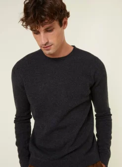 Maison Montagut Pulls>Pull Col Rond En Cachemire Finitions Roulotees - Ernest