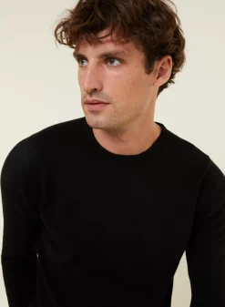 Maison Montagut Pulls>Pull Col Rond En Cachemire Finitions Roulotees - Ernest