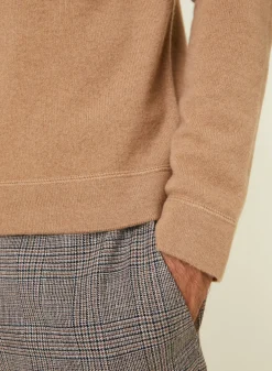 Maison Montagut Pulls>Pull Col Rond En Cachemire Finitions Roulotees - Ernest