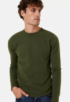 Maison Montagut Pulls>Pull Col Rond En Cachemire Finitions Roulotees - Ernest