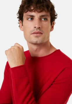 Maison Montagut Pulls>Pull Col Rond En Cachemire Finitions Roulotees - Ernest