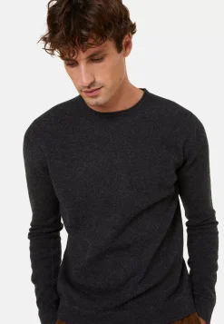 Maison Montagut Pulls>Pull Col Rond En Cachemire Finitions Roulotees - Ernest