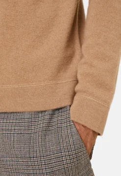 Maison Montagut Pulls>Pull Col Rond En Cachemire Finitions Roulotees - Ernest