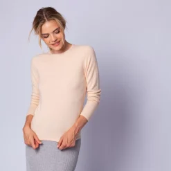 Maison Montagut Pulls>Pull Col Rond En Cachemire Intemporel - Evana