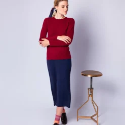 Maison Montagut Pulls>Pull Col Rond En Cachemire Intemporel - Evana
