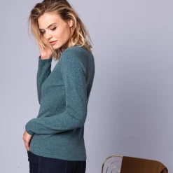 Maison Montagut Pulls>Pull Col Rond En Cachemire Intemporel - Evana