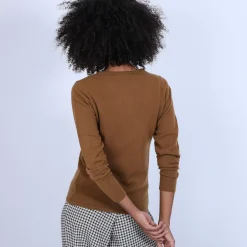 Maison Montagut Pulls>Pull Col Rond En Cachemire Intemporel - Evana
