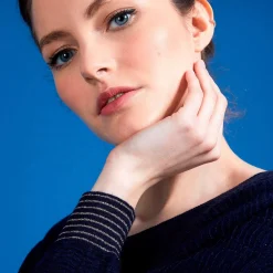 Maison Montagut Pulls>Pull Col Rond En Cachemire Lin - Ambre