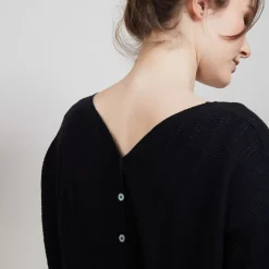 Maison Montagut Pulls>Pull Col Rond En Cachemire Lin - Ambre