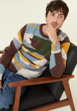 Maison Montagut Pulls>Pull Col Rond En Cachemire Superbowl - Florian Marron Fonce