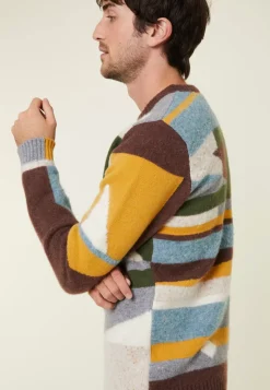 Maison Montagut Pulls>Pull Col Rond En Cachemire Superbowl - Florian Marron Fonce