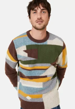 Maison Montagut Pulls>Pull Col Rond En Cachemire Superbowl - Florian Marron Fonce