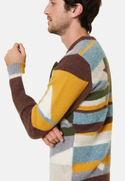 Maison Montagut Pulls>Pull Col Rond En Cachemire Superbowl - Florian Marron Fonce
