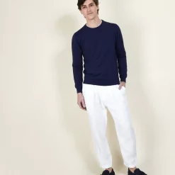 Maison Montagut Pulls>Pull Col Rond En Coton - Balboa