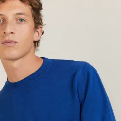 Maison Montagut Pulls>Pull Col Rond En Coton Cachemire - Burton