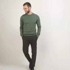 Maison Montagut Pulls>Pull Col Rond En Coton Cachemire - Burton