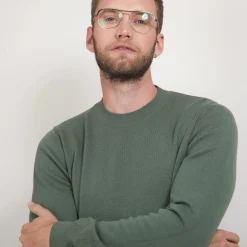 Maison Montagut Pulls>Pull Col Rond En Coton Cachemire - Burton