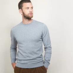 Maison Montagut Pulls>Pull Col Rond En Coton Cachemire - Burton