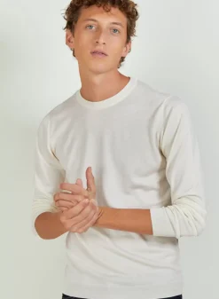 Maison Montagut Pulls>Pull Col Rond En Laine Et Soie - Barsam