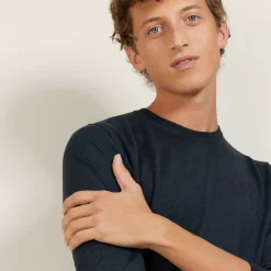 Maison Montagut Pulls>Pull Col Rond En Laine Et Soie - Barsam
