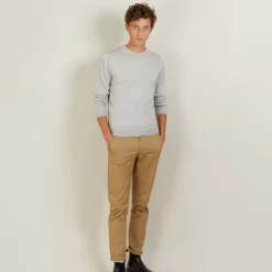 Maison Montagut Pulls>Pull Col Rond En Laine Et Soie - Barsam