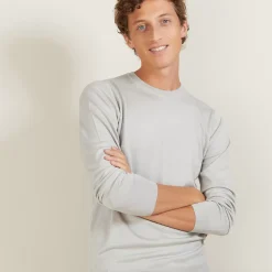 Maison Montagut Pulls>Pull Col Rond En Laine Et Soie - Barsam