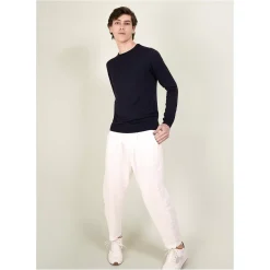 Maison Montagut Pulls>Pull Col Rond En Laine Et Soie - Barsam