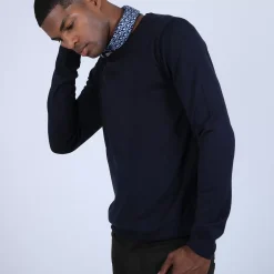 Maison Montagut Pulls>Pull Col Rond En Laine Et Soie - Barsam