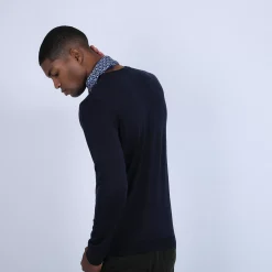 Maison Montagut Pulls>Pull Col Rond En Laine Et Soie - Barsam