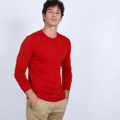 Maison Montagut Pulls>Pull Col Rond En Laine Et Soie - Barsam
